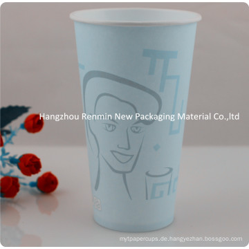 Single-Wall Paper Cup mit Griff für heißes Trinken